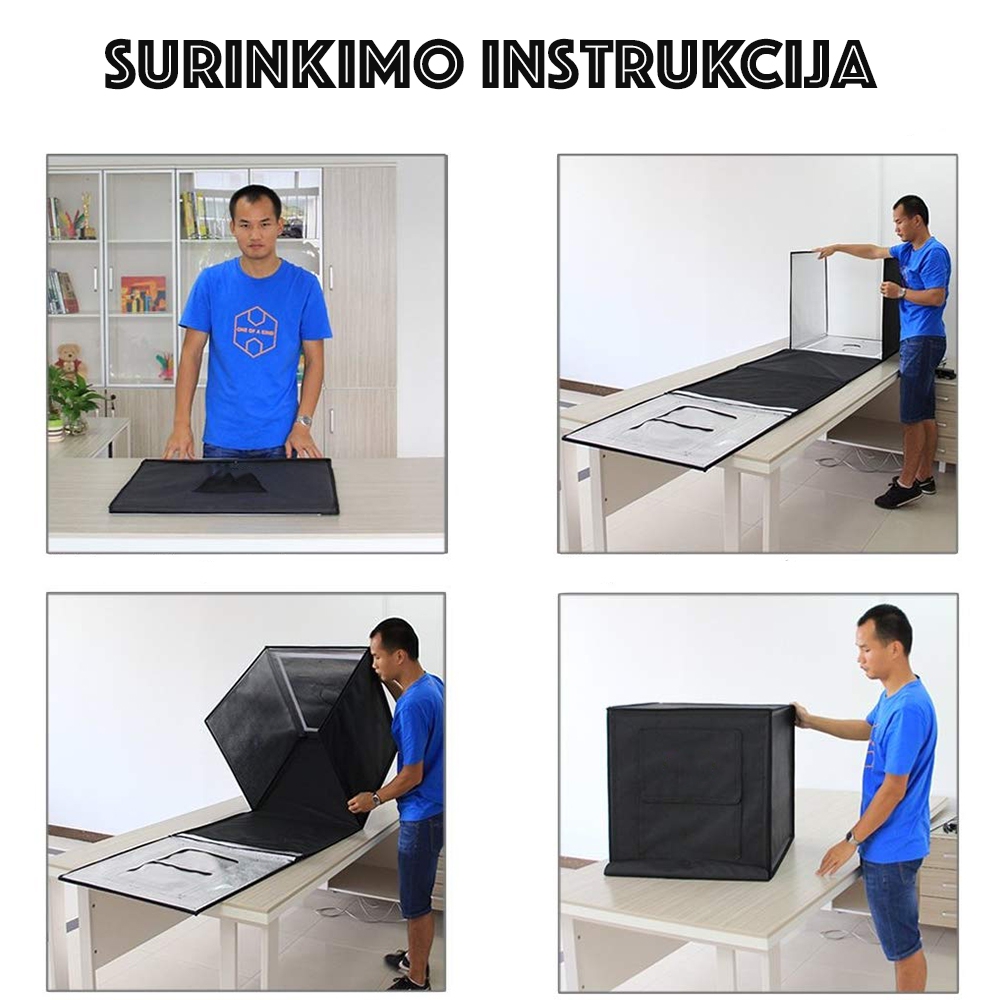 Profesionali foto dėžė su led apšvietimu, Trizzand 40cm - Image 5