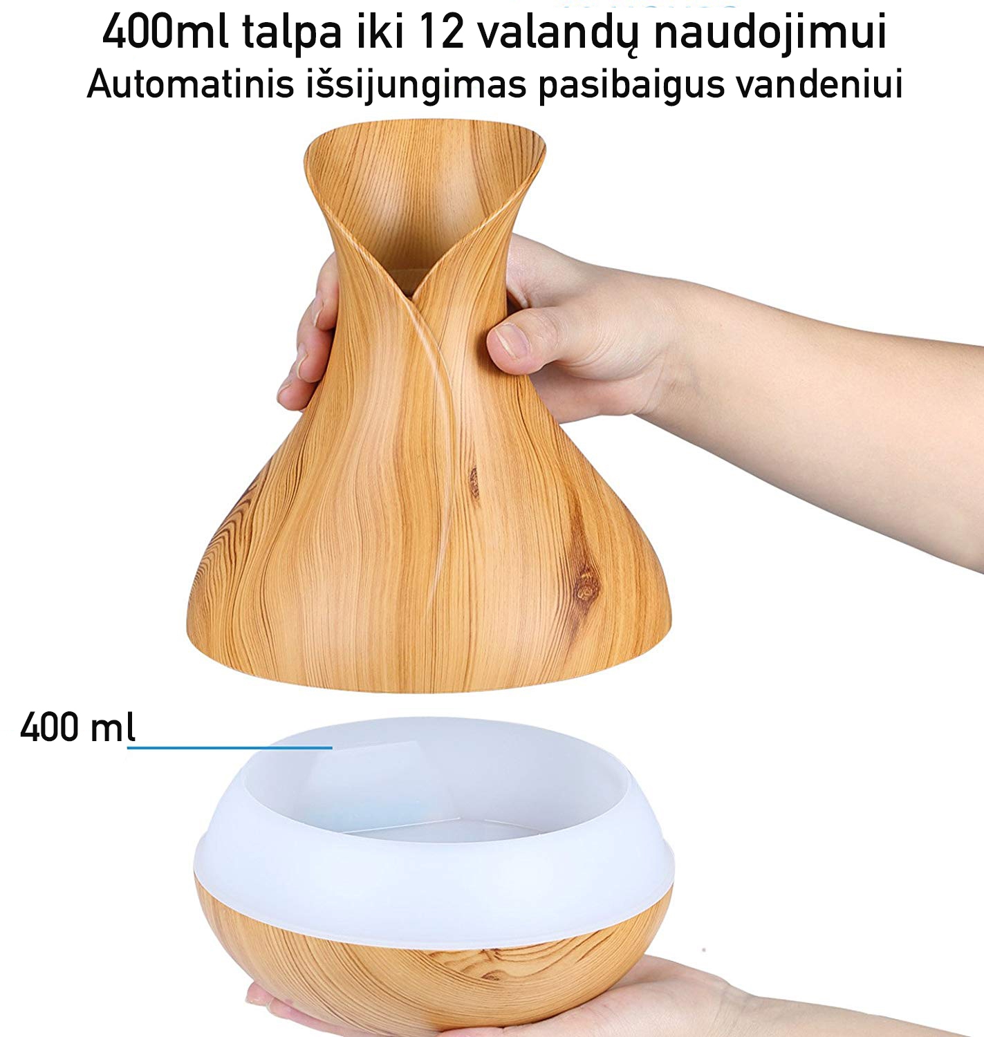 Oro drėkintuvas eterinių aliejų difuzorius , Trizzand Geltonas - Image 6