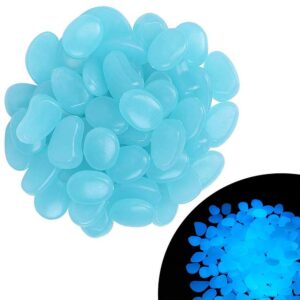 Tamsoje šviečiantys fluorescenciniai akmenukai, 100 vnt.