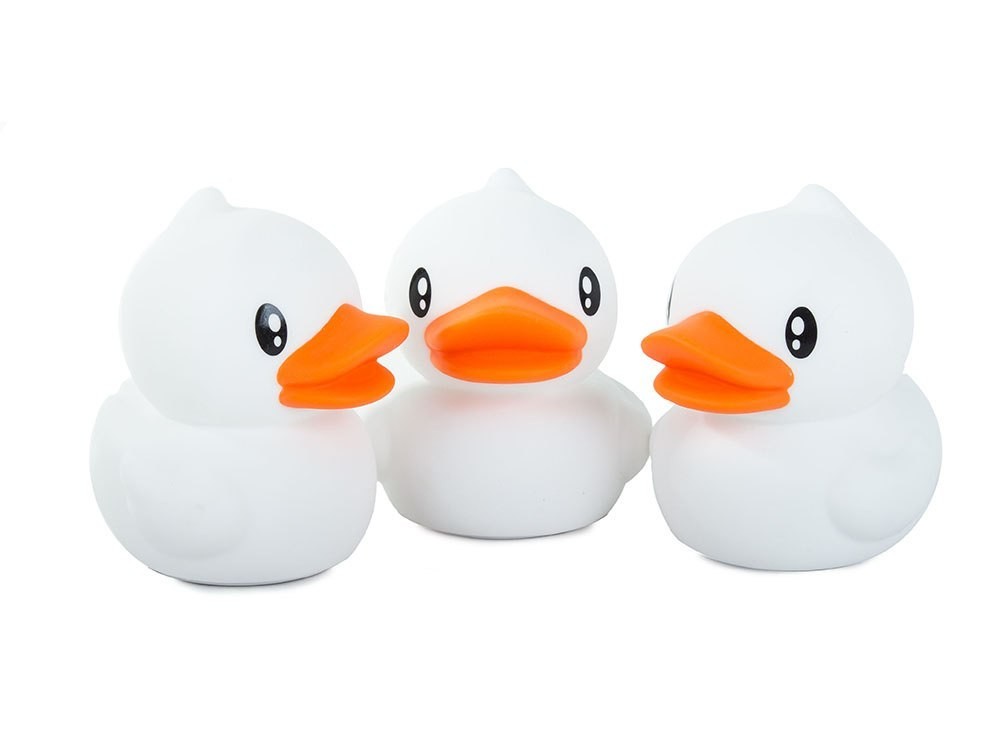 LED RGB naktinė lemputė vaikams „Antis“ su pulteliu, USB - Image 2
