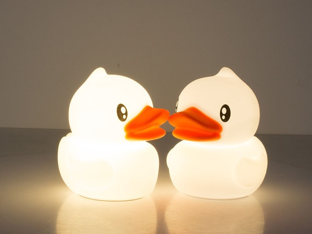 LED RGB naktinė lemputė vaikams „Antis“ su pulteliu, USB - Image 8