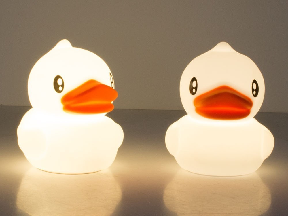 LED RGB naktinė lemputė vaikams „Antis“ su pulteliu, USB - Image 9