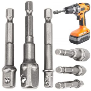 Adapterių antgalių rinkinys suktuvui 1/4", 3/8", 1/2"