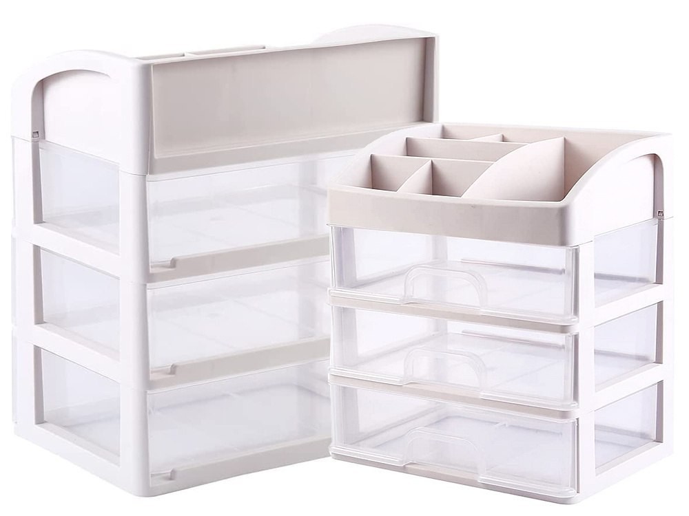 XXL kosmetikos dėžutė-organizatorius su stalčiais - Image 2