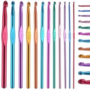 Nėrimo vąšelių rinkinys, 12 vnt., 2–8 mm