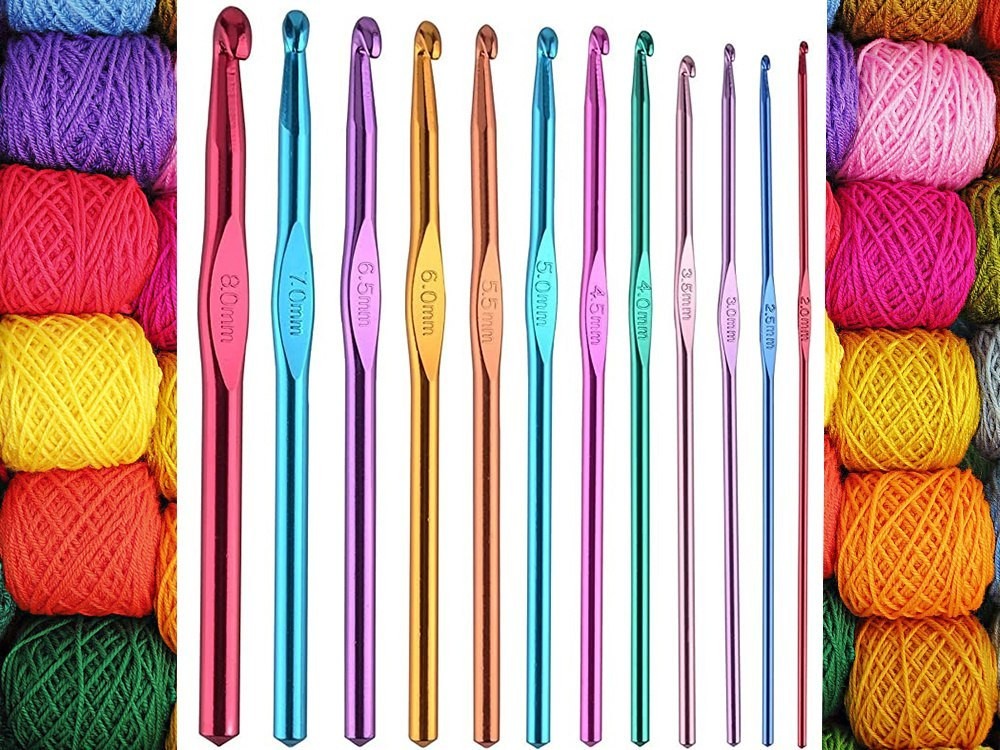 Nėrimo vąšelių rinkinys, 12 vnt., 2–8 mm - Image 5